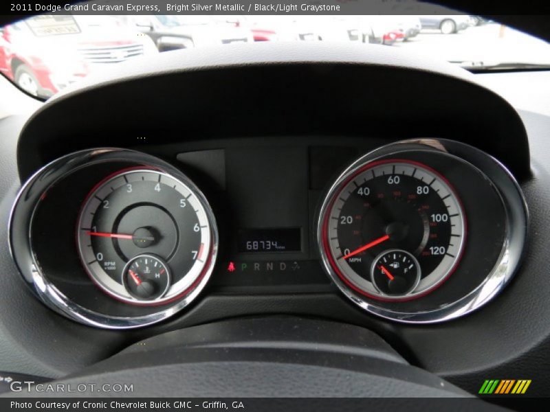 Bright Silver Metallic / Black/Light Graystone 2011 Dodge Grand Caravan Express