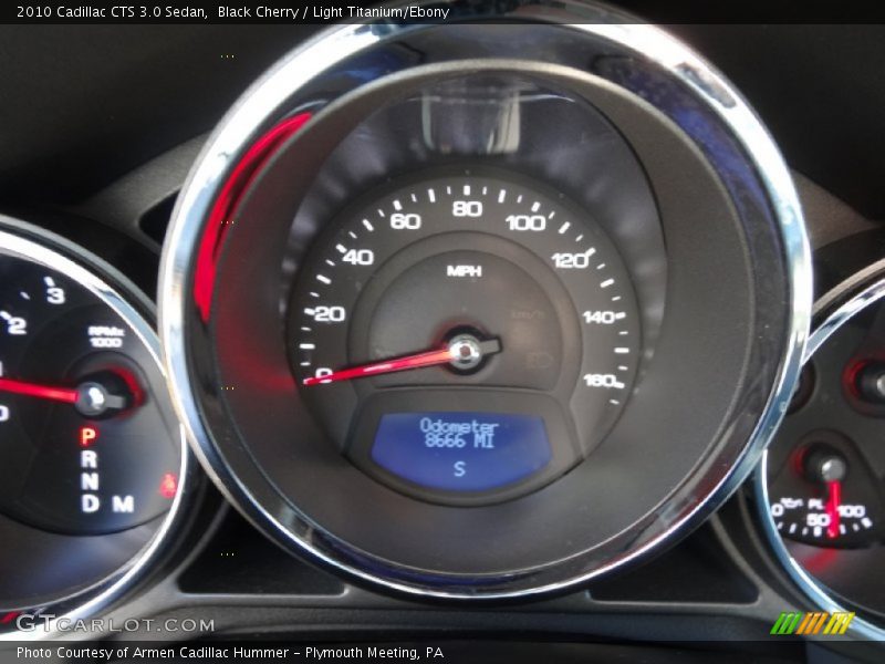 Black Cherry / Light Titanium/Ebony 2010 Cadillac CTS 3.0 Sedan
