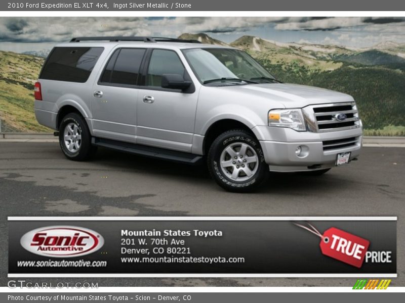 Ingot Silver Metallic / Stone 2010 Ford Expedition EL XLT 4x4