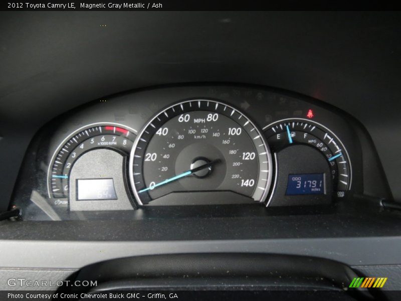 Magnetic Gray Metallic / Ash 2012 Toyota Camry LE