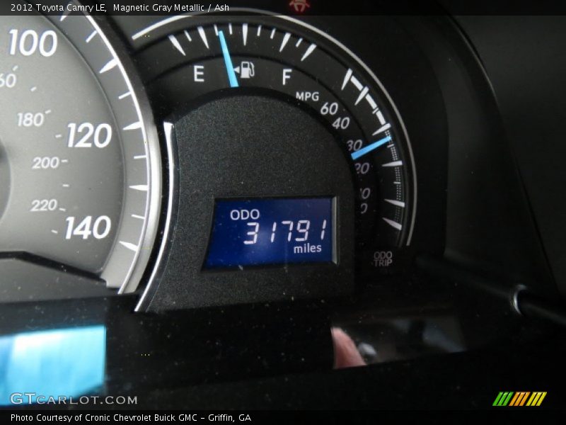 Magnetic Gray Metallic / Ash 2012 Toyota Camry LE