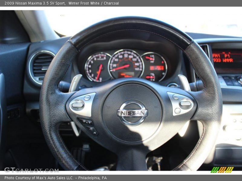Winter Frost White / Charcoal 2009 Nissan Maxima 3.5 SV Sport