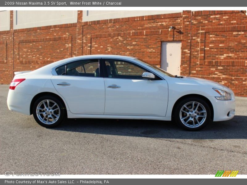 Winter Frost White / Charcoal 2009 Nissan Maxima 3.5 SV Sport