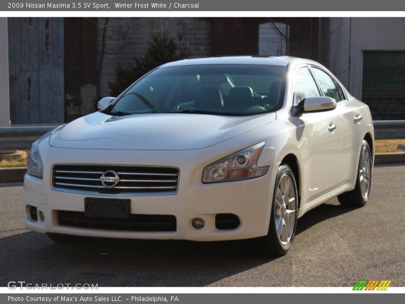 Winter Frost White / Charcoal 2009 Nissan Maxima 3.5 SV Sport