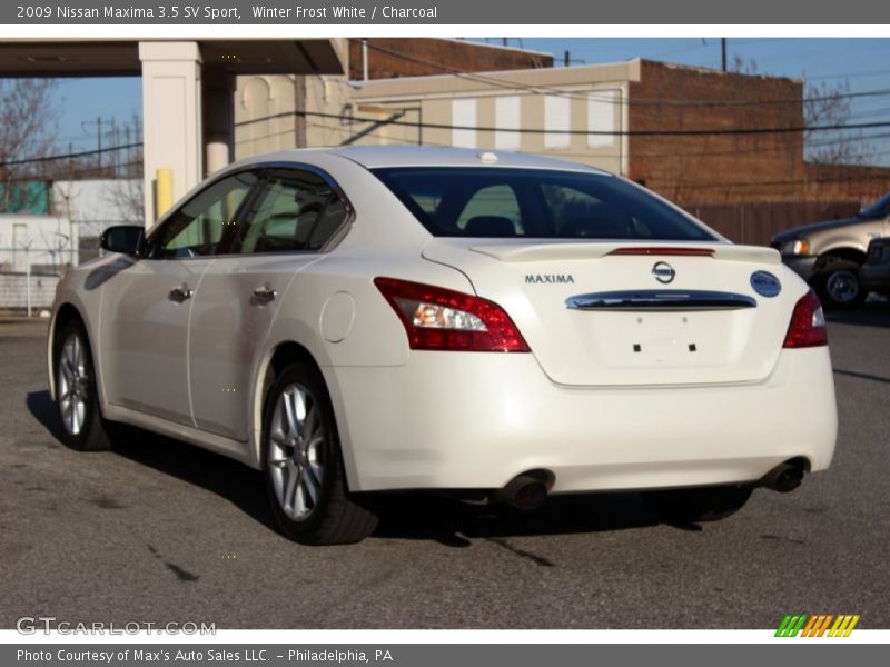 Winter Frost White / Charcoal 2009 Nissan Maxima 3.5 SV Sport