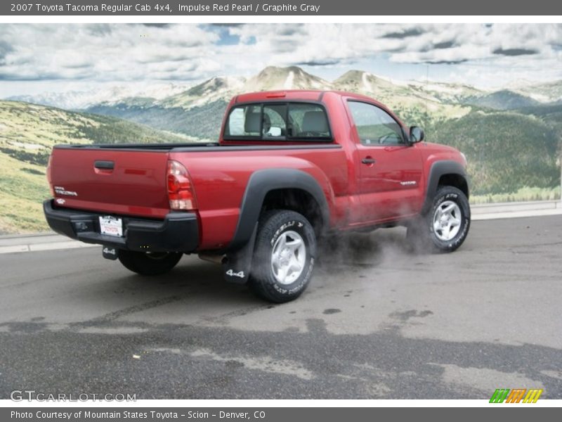 Impulse Red Pearl / Graphite Gray 2007 Toyota Tacoma Regular Cab 4x4