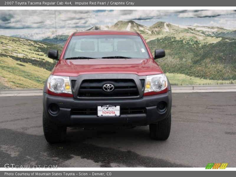 Impulse Red Pearl / Graphite Gray 2007 Toyota Tacoma Regular Cab 4x4