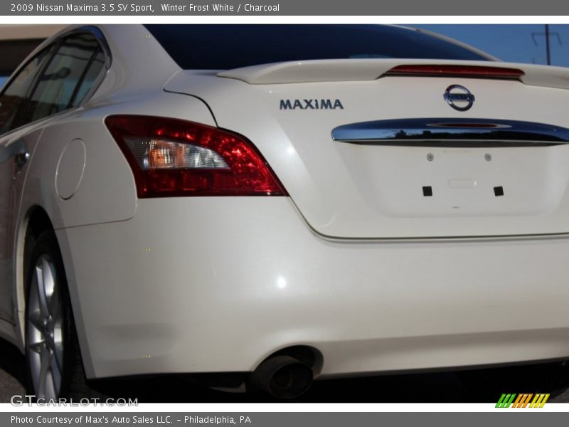 Winter Frost White / Charcoal 2009 Nissan Maxima 3.5 SV Sport