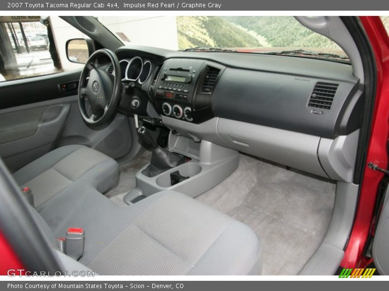 Impulse Red Pearl / Graphite Gray 2007 Toyota Tacoma Regular Cab 4x4