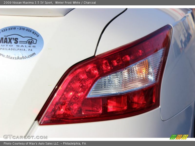 Winter Frost White / Charcoal 2009 Nissan Maxima 3.5 SV Sport