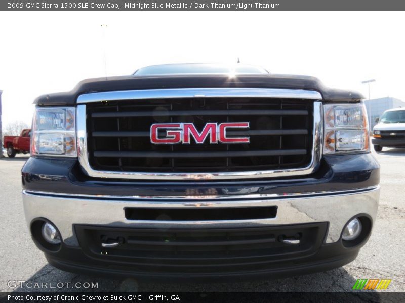 Midnight Blue Metallic / Dark Titanium/Light Titanium 2009 GMC Sierra 1500 SLE Crew Cab