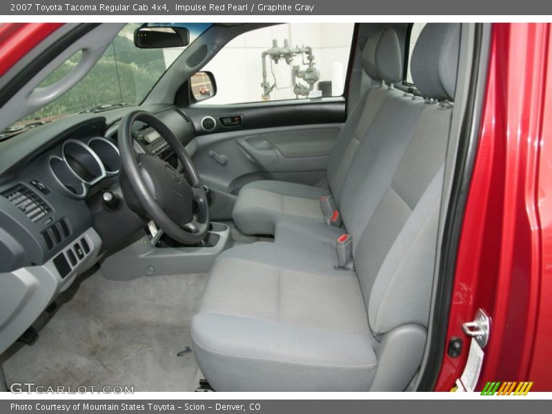 Impulse Red Pearl / Graphite Gray 2007 Toyota Tacoma Regular Cab 4x4