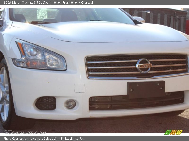 Winter Frost White / Charcoal 2009 Nissan Maxima 3.5 SV Sport