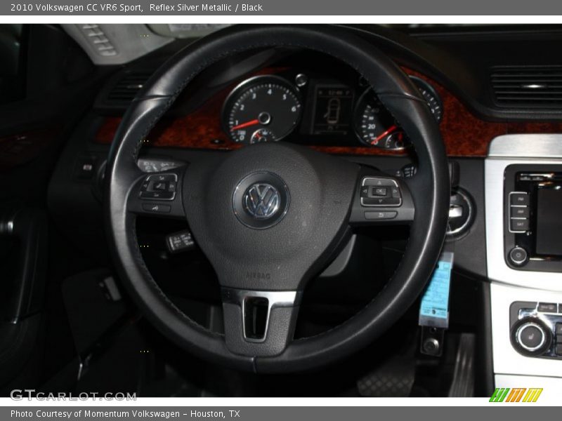 Reflex Silver Metallic / Black 2010 Volkswagen CC VR6 Sport