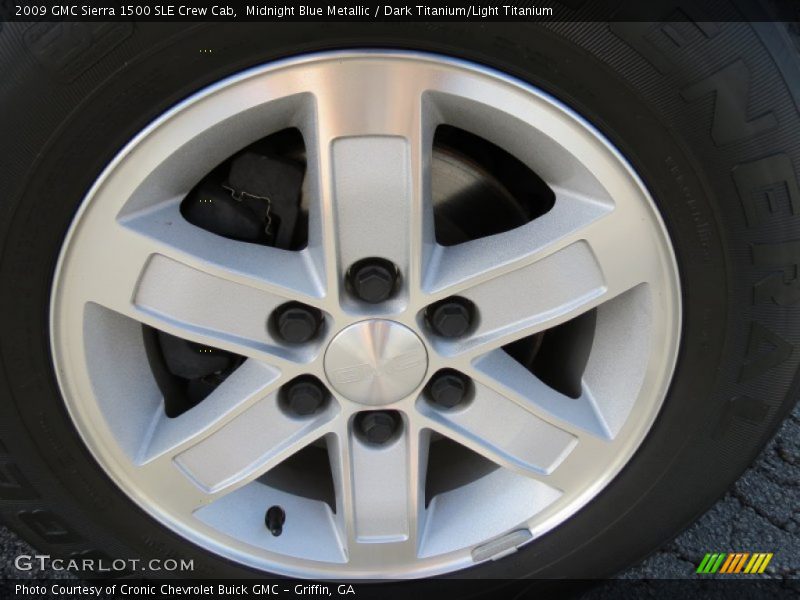 Midnight Blue Metallic / Dark Titanium/Light Titanium 2009 GMC Sierra 1500 SLE Crew Cab