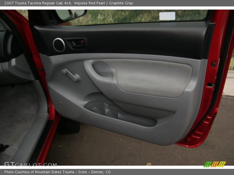 Impulse Red Pearl / Graphite Gray 2007 Toyota Tacoma Regular Cab 4x4