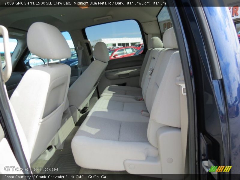 Midnight Blue Metallic / Dark Titanium/Light Titanium 2009 GMC Sierra 1500 SLE Crew Cab