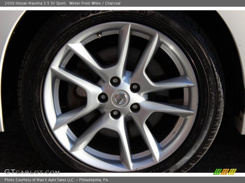Winter Frost White / Charcoal 2009 Nissan Maxima 3.5 SV Sport