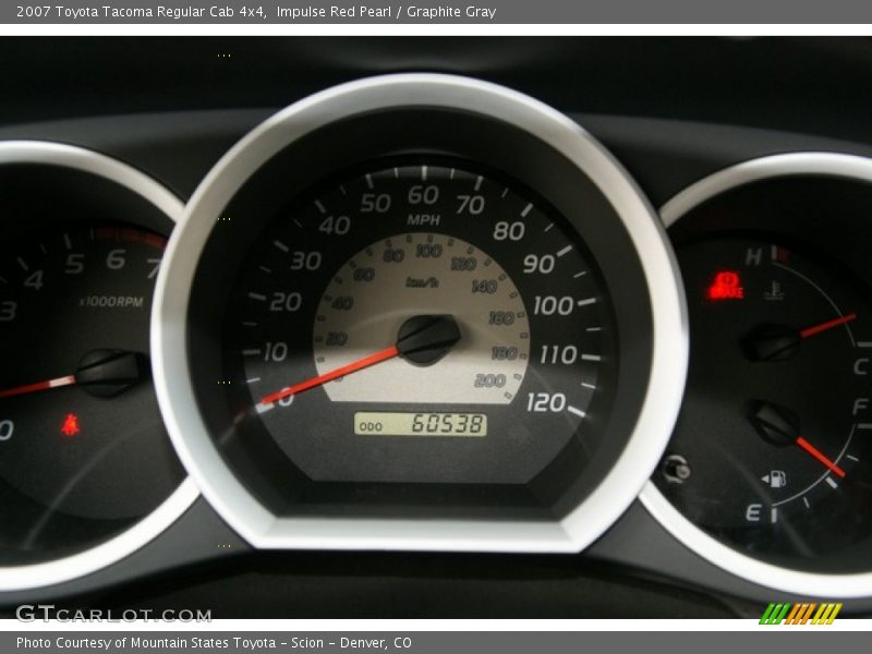 Impulse Red Pearl / Graphite Gray 2007 Toyota Tacoma Regular Cab 4x4