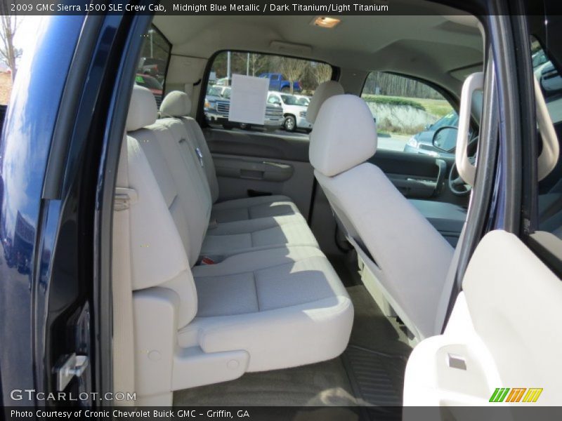 Midnight Blue Metallic / Dark Titanium/Light Titanium 2009 GMC Sierra 1500 SLE Crew Cab
