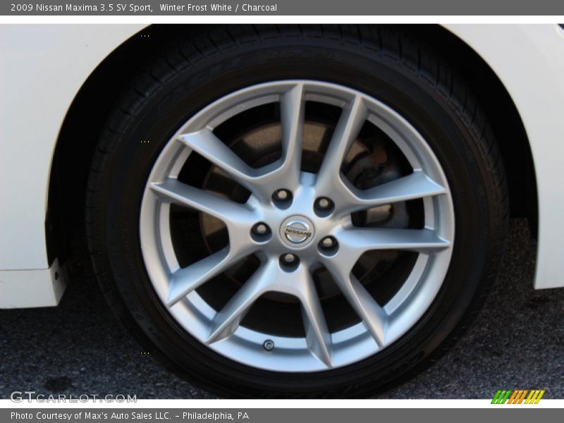 Winter Frost White / Charcoal 2009 Nissan Maxima 3.5 SV Sport