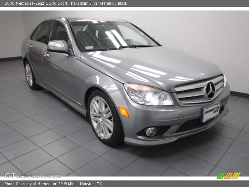 Palladium Silver Metallic / Black 2008 Mercedes-Benz C 300 Sport