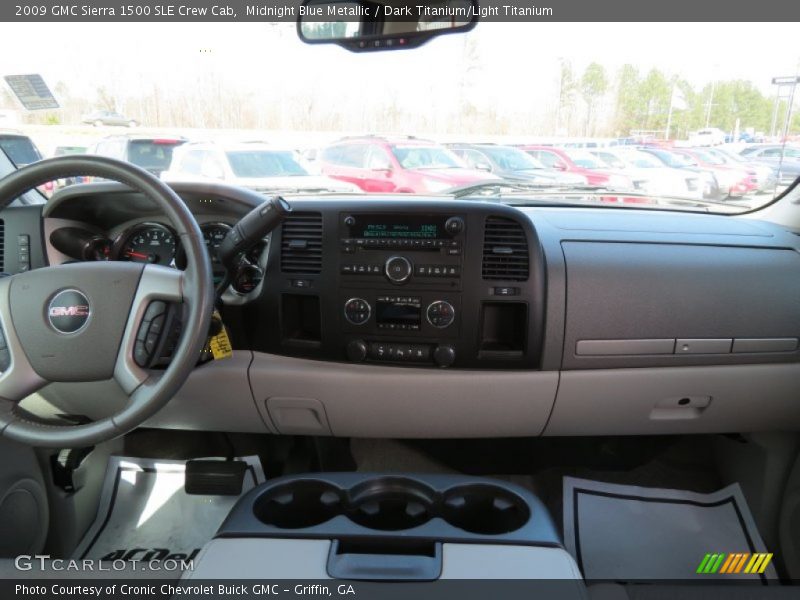Midnight Blue Metallic / Dark Titanium/Light Titanium 2009 GMC Sierra 1500 SLE Crew Cab