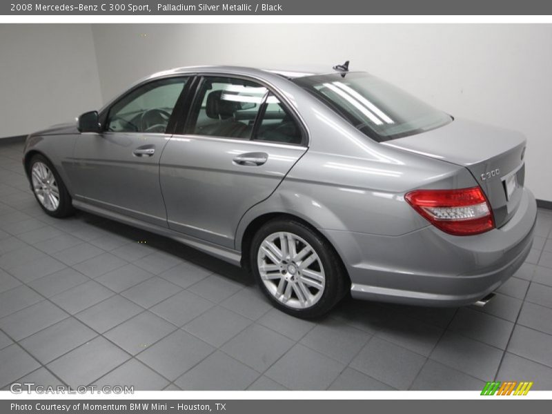 Palladium Silver Metallic / Black 2008 Mercedes-Benz C 300 Sport