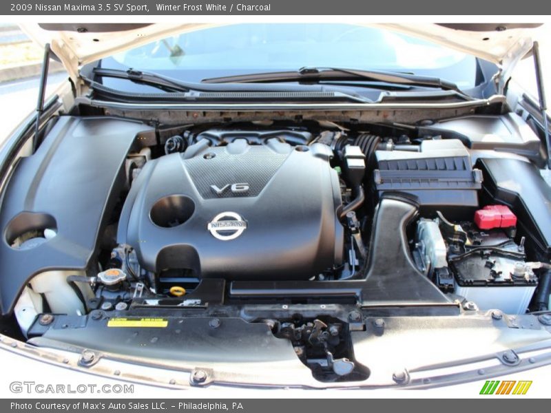 Winter Frost White / Charcoal 2009 Nissan Maxima 3.5 SV Sport