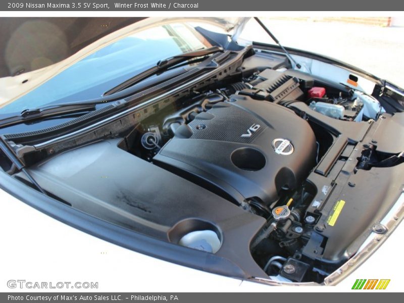 Winter Frost White / Charcoal 2009 Nissan Maxima 3.5 SV Sport
