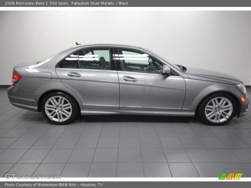 Palladium Silver Metallic / Black 2008 Mercedes-Benz C 300 Sport