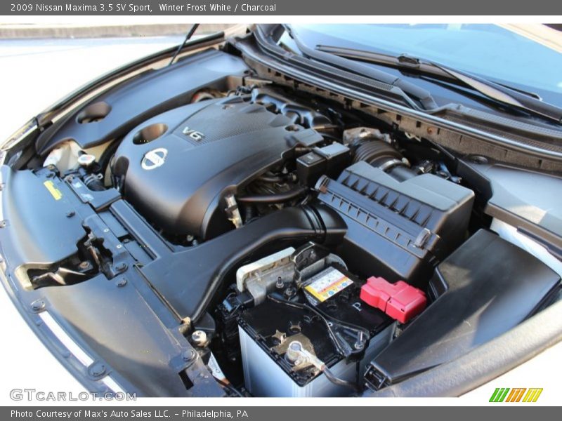Winter Frost White / Charcoal 2009 Nissan Maxima 3.5 SV Sport