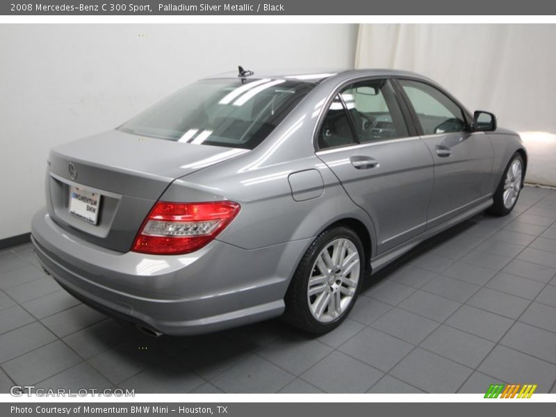 Palladium Silver Metallic / Black 2008 Mercedes-Benz C 300 Sport