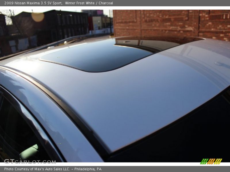 Winter Frost White / Charcoal 2009 Nissan Maxima 3.5 SV Sport