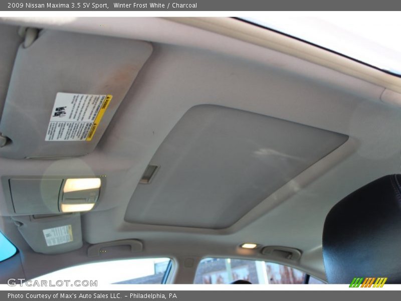 Winter Frost White / Charcoal 2009 Nissan Maxima 3.5 SV Sport