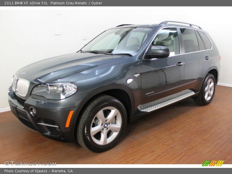 Platinum Gray Metallic / Oyster 2011 BMW X5 xDrive 50i