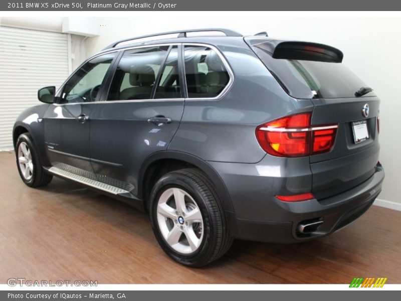 Platinum Gray Metallic / Oyster 2011 BMW X5 xDrive 50i