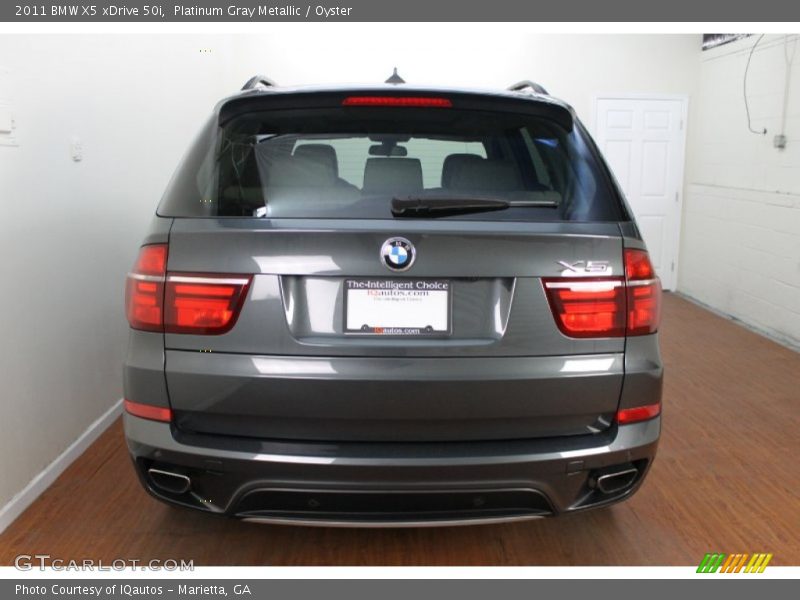 Platinum Gray Metallic / Oyster 2011 BMW X5 xDrive 50i