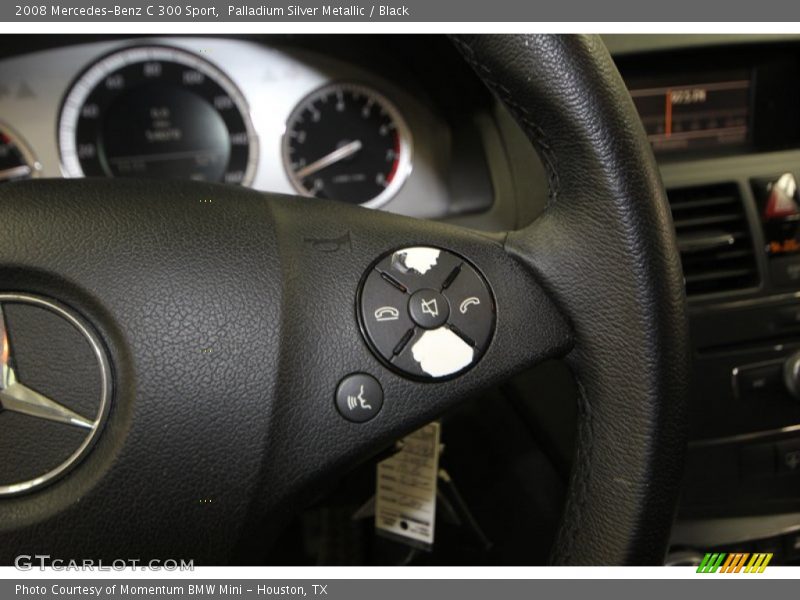 Palladium Silver Metallic / Black 2008 Mercedes-Benz C 300 Sport