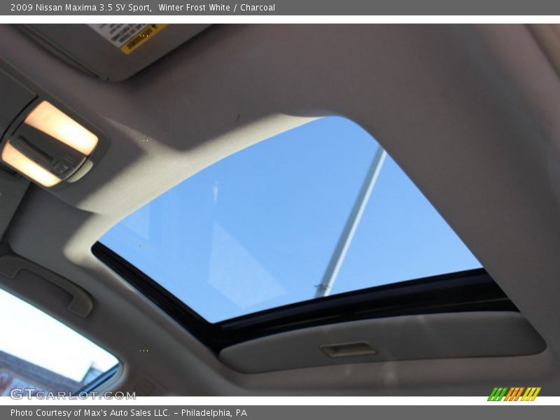 Winter Frost White / Charcoal 2009 Nissan Maxima 3.5 SV Sport