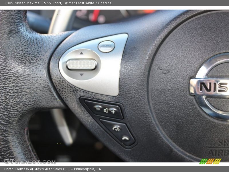 Winter Frost White / Charcoal 2009 Nissan Maxima 3.5 SV Sport