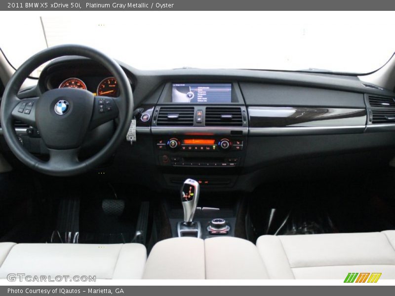 Platinum Gray Metallic / Oyster 2011 BMW X5 xDrive 50i