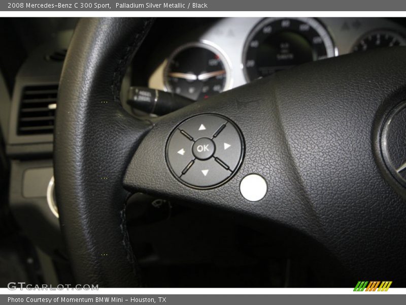 Palladium Silver Metallic / Black 2008 Mercedes-Benz C 300 Sport