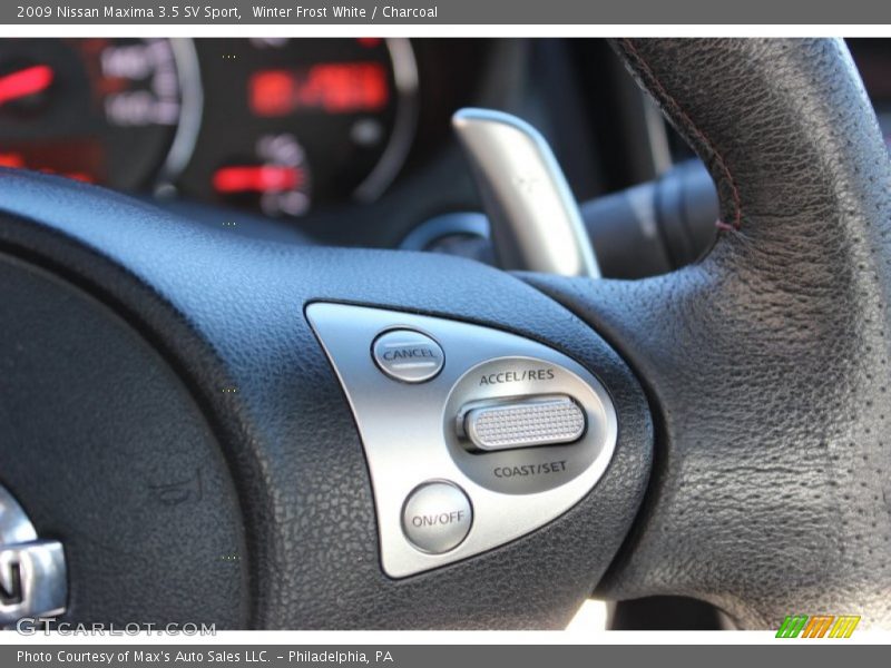Winter Frost White / Charcoal 2009 Nissan Maxima 3.5 SV Sport