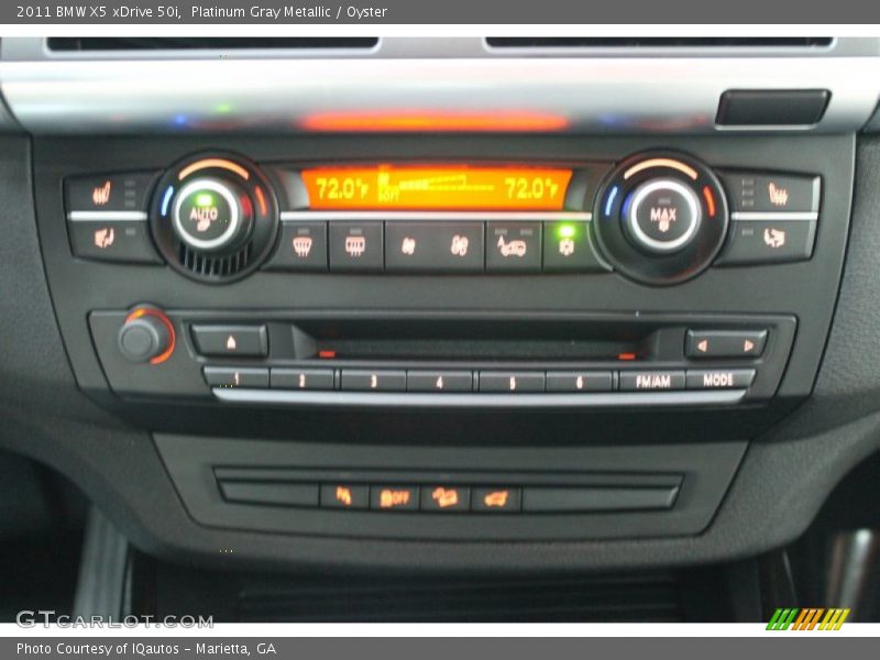 Platinum Gray Metallic / Oyster 2011 BMW X5 xDrive 50i