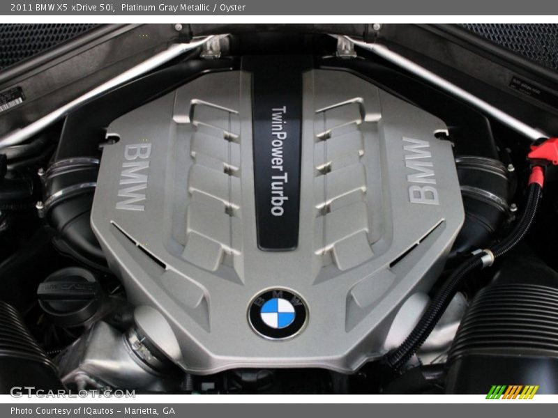 Platinum Gray Metallic / Oyster 2011 BMW X5 xDrive 50i