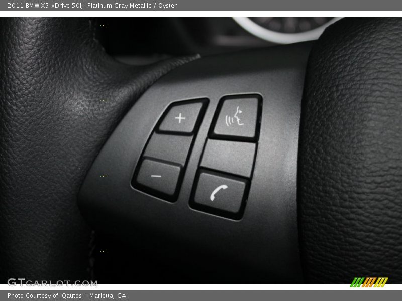 Platinum Gray Metallic / Oyster 2011 BMW X5 xDrive 50i