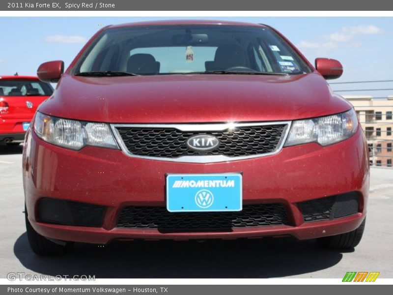 Spicy Red / Stone 2011 Kia Forte EX