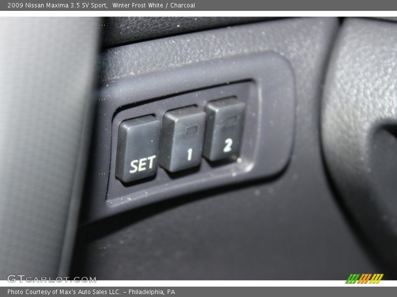 Winter Frost White / Charcoal 2009 Nissan Maxima 3.5 SV Sport