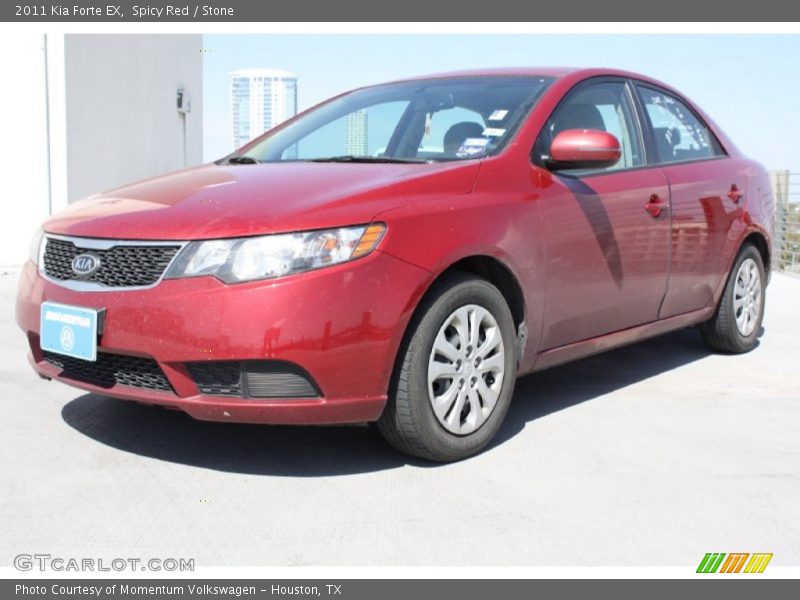 Spicy Red / Stone 2011 Kia Forte EX